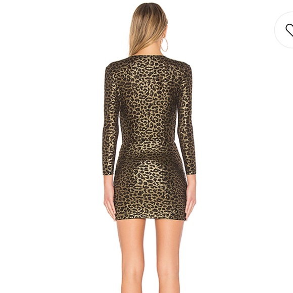 Lovers + Friends Revolve Metallic NYE Xmas Party Dress - Picture 3 of 4